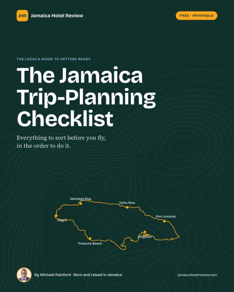 Cover of the Jamaica trip checklist